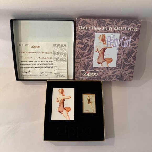 Limited Edition Petty Girl Zippo Lighter, Memphis Belle Petty Girl Lighter - Picture 1 of 8